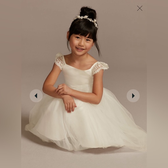David's Bridal Flower Girl Dress